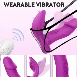 Wiggling Wearable Vibrator Mimic Finger - SEXY SLAVE Sam Quiet Panty Vibrator with Remote, 3 Wiggling & 7 Vibration G Spot Vibra Wiggling Wearable Vibrator Mimic Finger - SEXY SLAVE Sam Quiet Panty Vibrator with Remote, 3 Wiggling & 7 Vibration G Spot Vibra