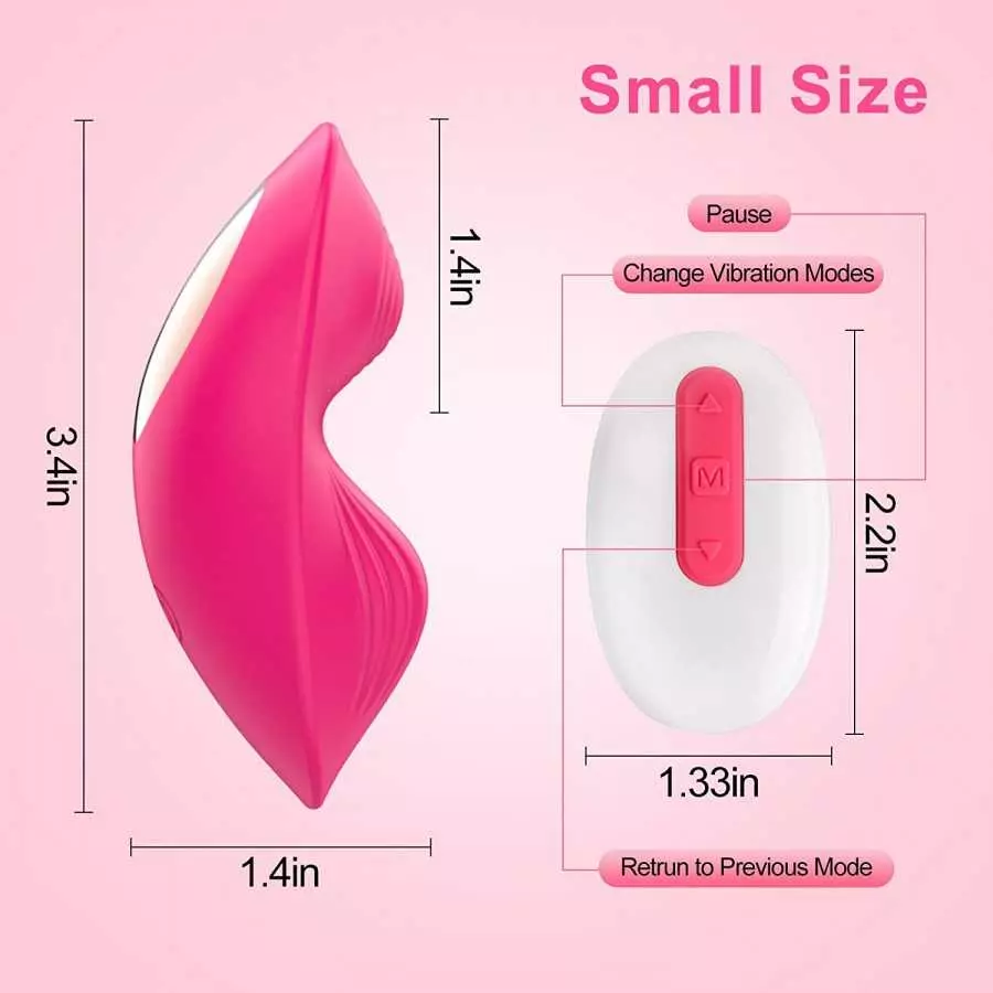 App Remote Control Wearable Panty Clitoral Vibrators, G Spot Butterfly Vibrators with 9 Vibration Massager, Waterproof Magnetic 