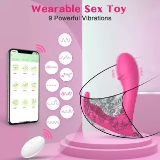 Wearable Panty Vibrator App Remote Control Butterfly Vibrator,Vibrating Panties Rechargeable Rabbit Vibrator with 9 Vibrations S Wearable Panty Vibrator App Remote Control Butterfly Vibrator,Vibrating Panties Rechargeable Rabbit Vibrator with 9 Vibrations S