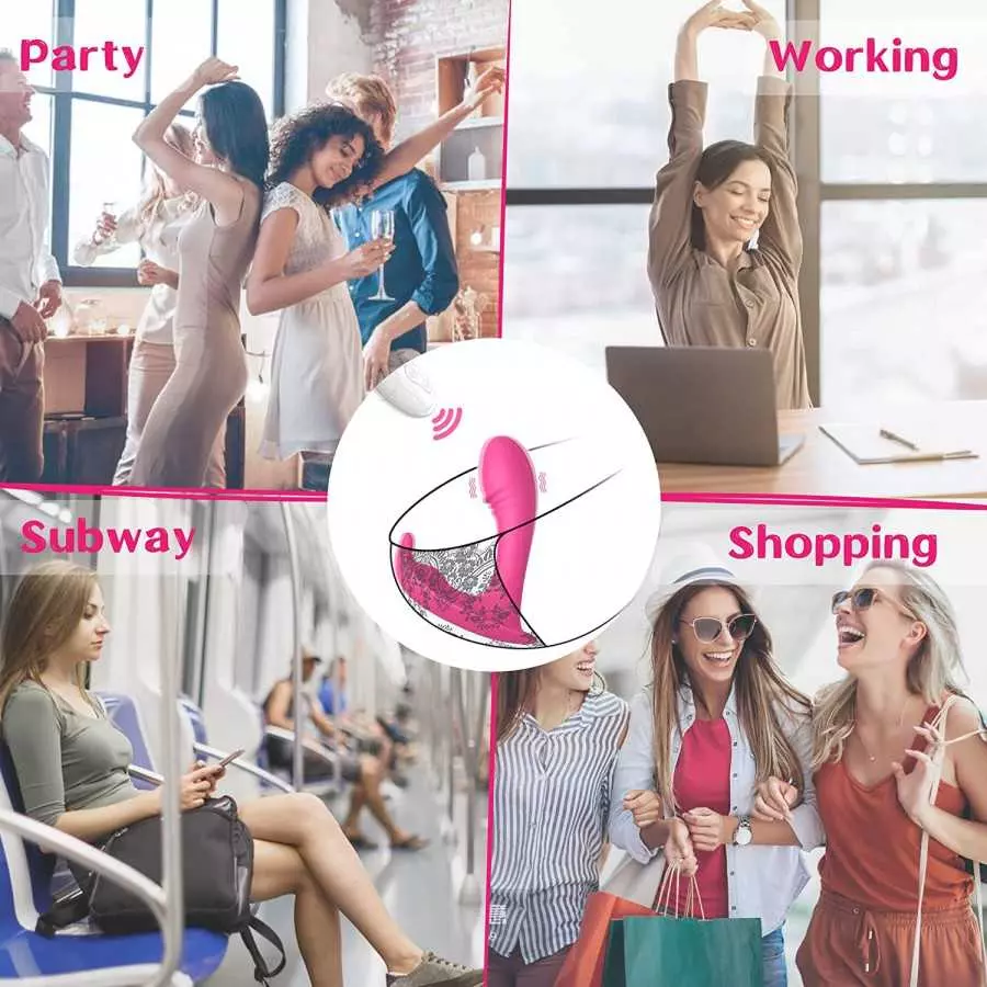 Wearable Panty Vibrator App Remote Control Butterfly Vibrator,Vibrating Panties Rechargeable Rabbit Vibrator with 9 Vibrations S