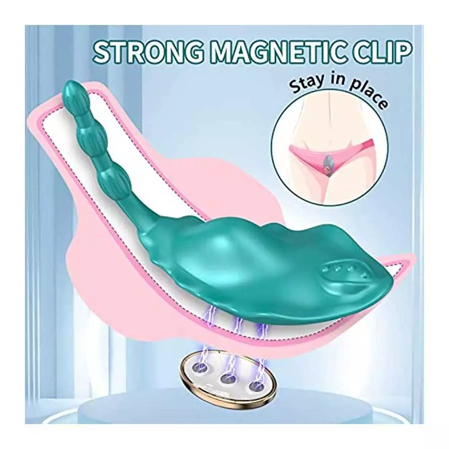 Wearable Clitoral Vibrator Sex Toys for Women, APP Control Invisible Quiet Butterfly Panty Vibrator Sex Stimulator with Magnetic