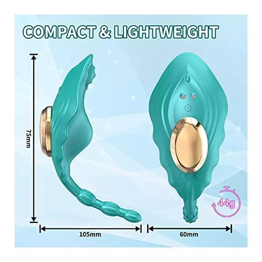Wearable Clitoral Vibrator Sex Toys for Women, APP Control Invisible Quiet Butterfly Panty Vibrator Sex Stimulator with Magnetic