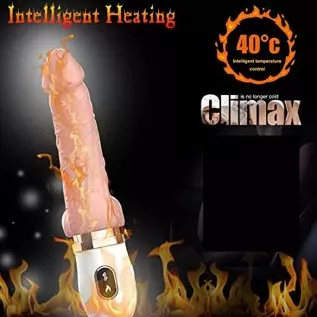 Thrusting Dildo Vibrator Sex Toy for Women, Realistic Vibrating Dildo Thruster Throat Trainer, Silicone Suction Cup Dildo for Me