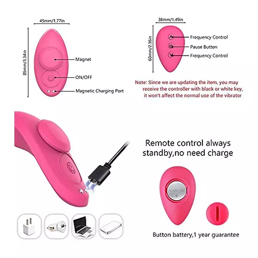 Wearable Panty Vibrator Clitoris and G-Spot Stimulator Mini Vibrating Eggs with Wireless Remote Control 10 Vibration Patterns Si