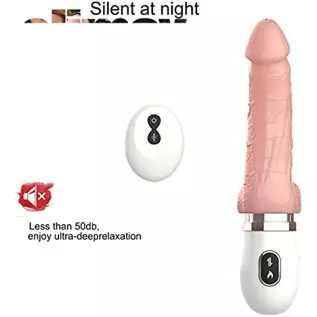 Thrusting Dildo Vibrator Sex Toy for Women, Realistic Vibrating Dildo Thruster Throat Trainer, Silicone Suction Cup Dildo for Me