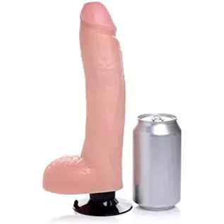 Lynx 10 Inch Vibrating Dildo With Balls - Light