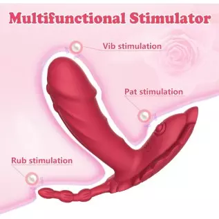 Wearable Panty Vibrator Sex Toy for Women, Clitoral G Spot Stimulator Anal Butterfly Vibrating Panties with 8 Vibration Modes Wa
