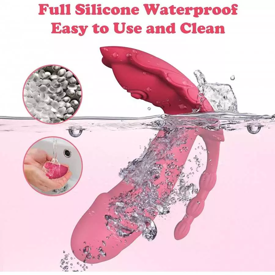 Wearable Panty Vibrator Sex Toy for Women, Clitoral G Spot Stimulator Anal Butterfly Vibrating Panties with 8 Vibration Modes Wa