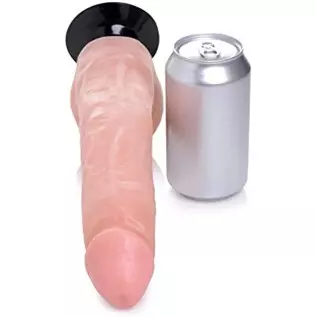 Lynx 10 Inch Vibrating Dildo With Balls - Light