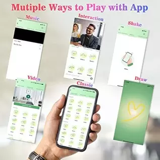 antcree Wearable Vibrator, APP & Remote Control G-Spot Dildo Vibrator with 9 Thrusting x Vibrating Modes, Panty Massager for Vag antcree Wearable Vibrator, APP & Remote Control G-Spot Dildo Vibrator with 9 Thrusting x Vibrating Modes, Panty Massager for Vag