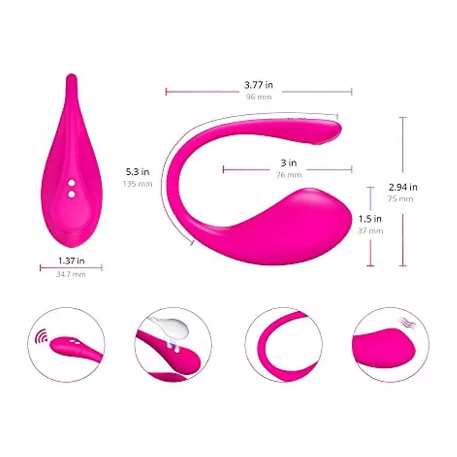 LOVENSE Wearable Lush 3.0 Couples Vibrator Bluetooth Massager Adult Toys for Women