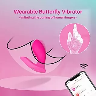 LOVENSE Flexer Wearable Panty Vibrator, App Remote Control Butterfly Vibrator for Women Pleasure, Rechargeable Clitoral G Spot S LOVENSE Flexer Wearable Panty Vibrator, App Remote Control Butterfly Vibrator for Women Pleasure, Rechargeable Clitoral G Spot S