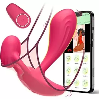 Wearable Adult Sex Toys for Women, App＆Remote Control Vibrator for Women，Sex Toy for Couples G Spot Vibrators Dildo with 9 Vibra