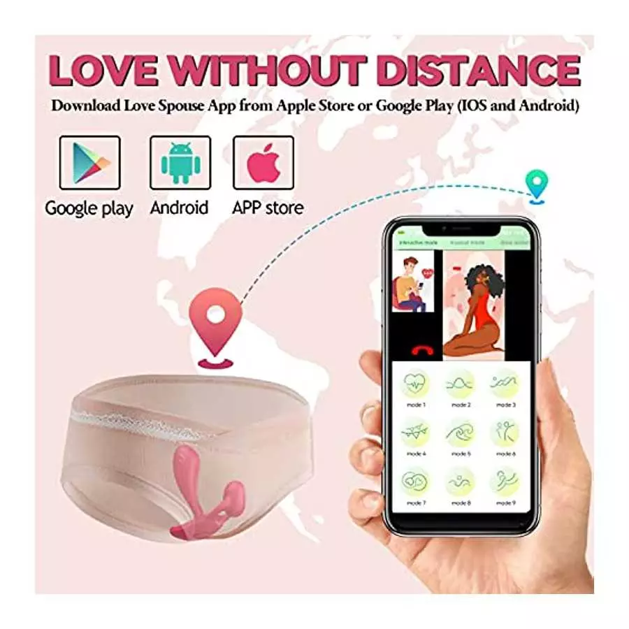 Wearable Adult Sex Toys for Women, App＆Remote Control Vibrator for Women，Sex Toy for Couples G Spot Vibrators Dildo with 9 Vibra