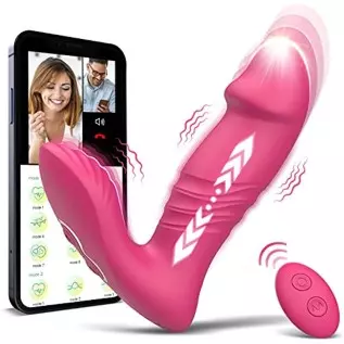 Wearable Vibrator Sex Toys for Women, Clitoral G Spot Panties Vibrator with APP Remote Control, Butterfly Dildo Vibrator Clitora