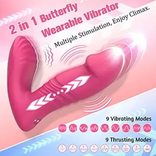 Wearable Vibrator Sex Toys for Women, Clitoral G Spot Panties Vibrator with APP Remote Control, Butterfly Dildo Vibrator Clitora Wearable Vibrator Sex Toys for Women, Clitoral G Spot Panties Vibrator with APP Remote Control, Butterfly Dildo Vibrator Clitora
