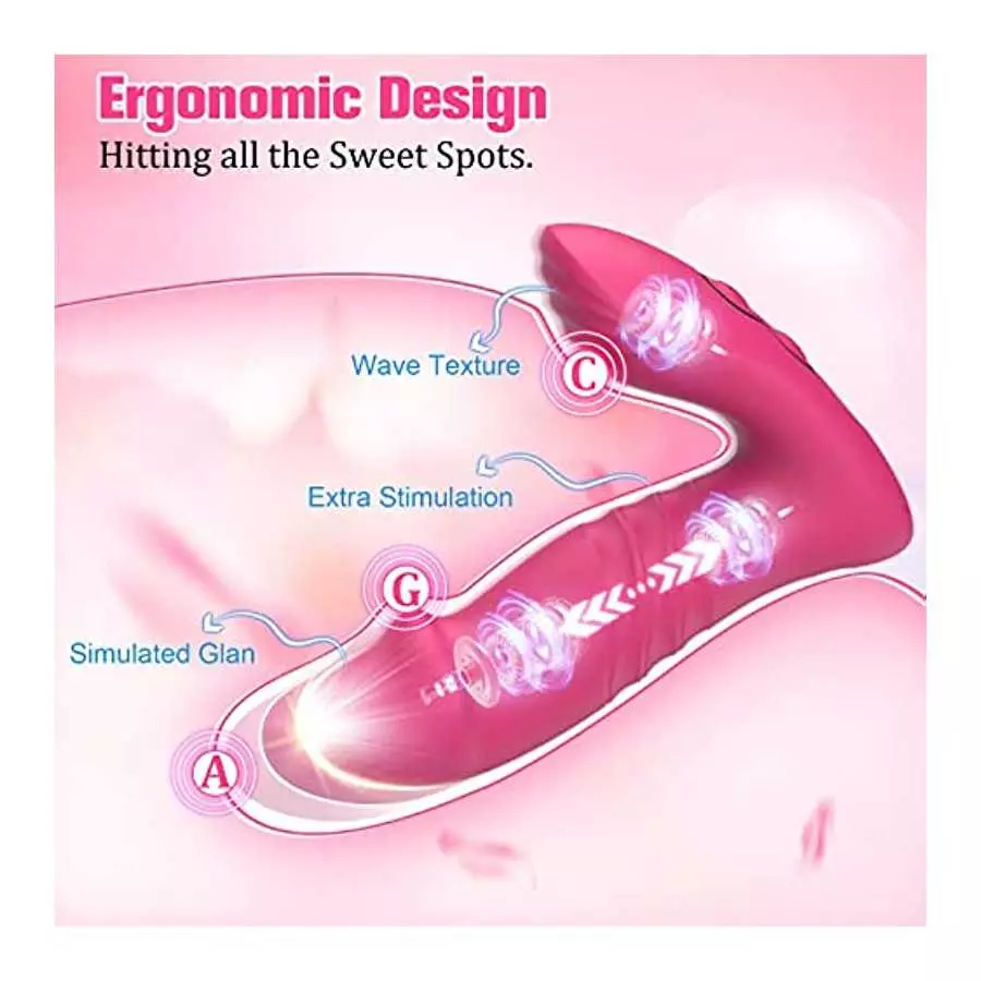 Wearable Vibrator Sex Toys for Women, Clitoral G Spot Panties Vibrator with APP Remote Control, Butterfly Dildo Vibrator Clitora