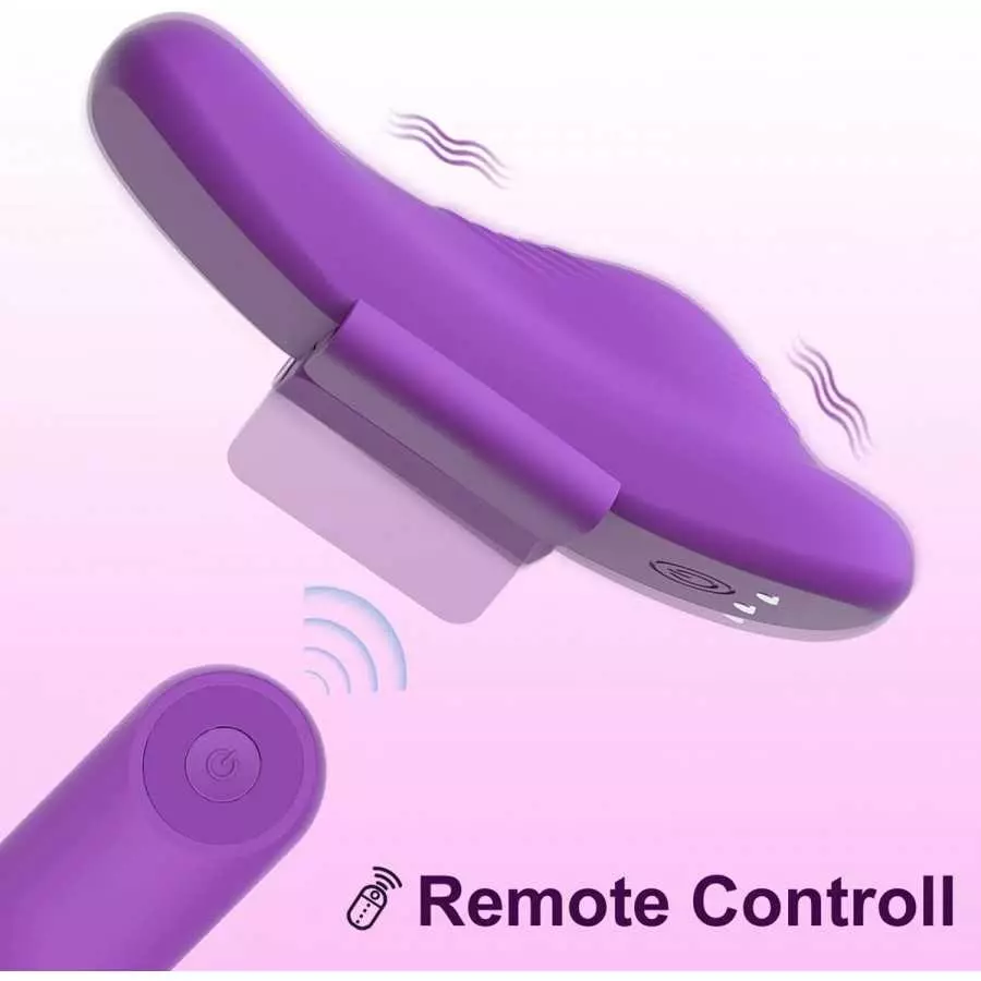 Wearable Vibrator with Magnetic Wings - SEXY SLAVE Daniel Tiny Remote Control Vibrating Panties, 10X Rechargeable Quiet Clitoral