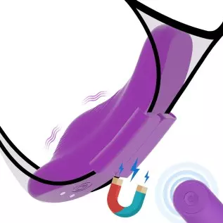 Wearable Vibrator with Magnetic Wings - SEXY SLAVE Daniel Tiny Remote Control Vibrating Panties, 10X Rechargeable Quiet Clitoral Wearable Vibrator with Magnetic Wings - SEXY SLAVE Daniel Tiny Remote Control Vibrating Panties, 10X Rechargeable Quiet Clitoral