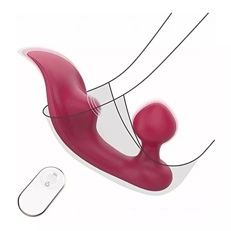 Wearable Clitoral Panty, Sex Toy for Women, Vibrating Panties Rose Vibrator Anal Butt Plug Remote Control with 9 Vibrations, Wat Wearable Clitoral Panty, Sex Toy for Women, Vibrating Panties Rose Vibrator Anal Butt Plug Remote Control with 9 Vibrations, Wat