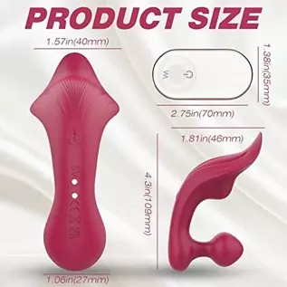 Wearable Clitoral Panty, Sex Toy for Women, Vibrating Panties Rose Vibrator Anal Butt Plug Remote Control with 9 Vibrations, Wat Wearable Clitoral Panty, Sex Toy for Women, Vibrating Panties Rose Vibrator Anal Butt Plug Remote Control with 9 Vibrations, Wat