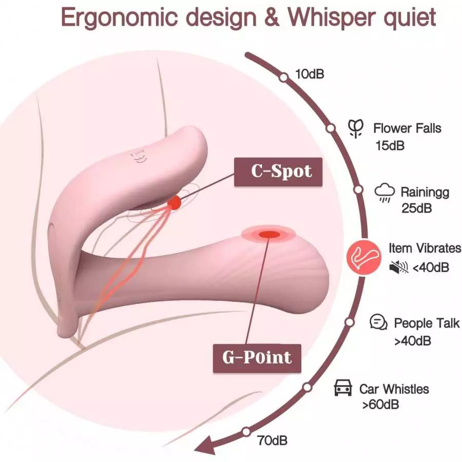 Wearable Panty Vibrator for G Spot Clitoral Stimulation, Remote Control Vibrating Panties with 10 Vibration Modes, Butterfly Sti