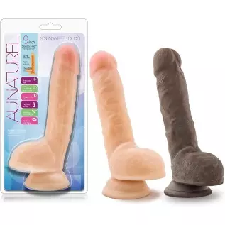 Blush Au Naturel 7 Inch Realistic Sensa Feel Dual Density Flexi Shaft Dildo - Easy to Clean Fragrance Free Suction Cup Harness C Blush Au Naturel 7 Inch Realistic Sensa Feel Dual Density Flexi Shaft Dildo - Easy to Clean Fragrance Free Suction Cup Harness C