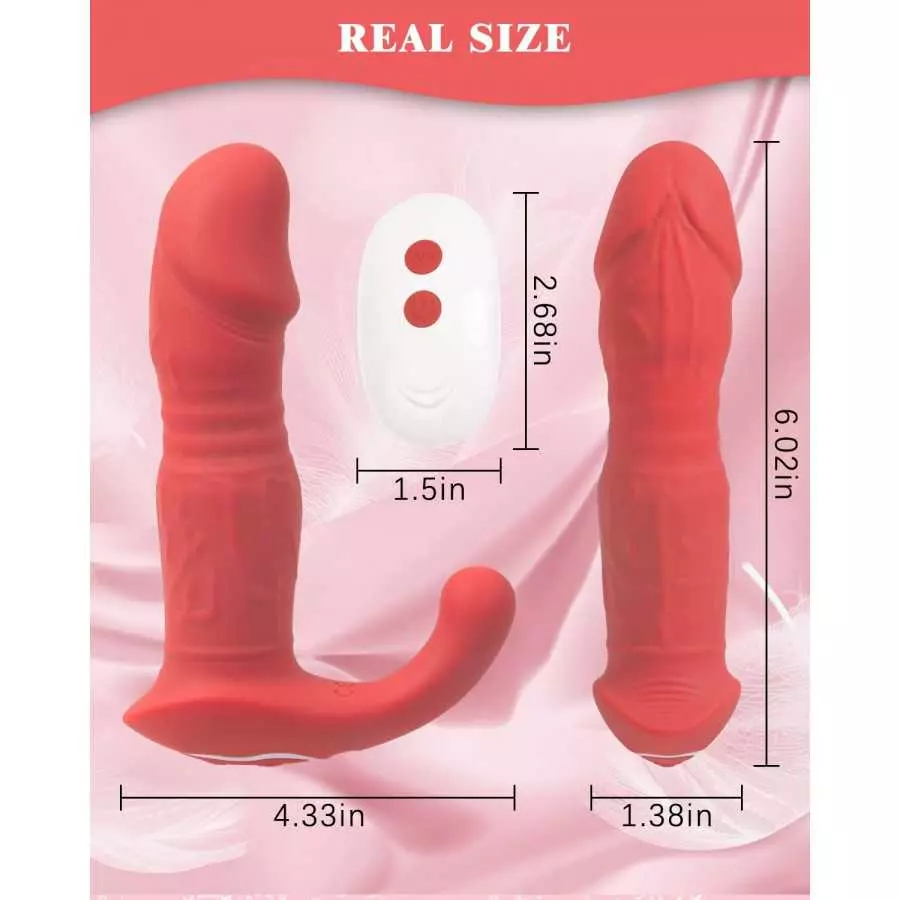 Wearable Vibrator, Onismo Panty Vibrators for Women Clitoral G Spot Vibration Clit Massager with 7 Vibrating & 3 Thrusting Modes