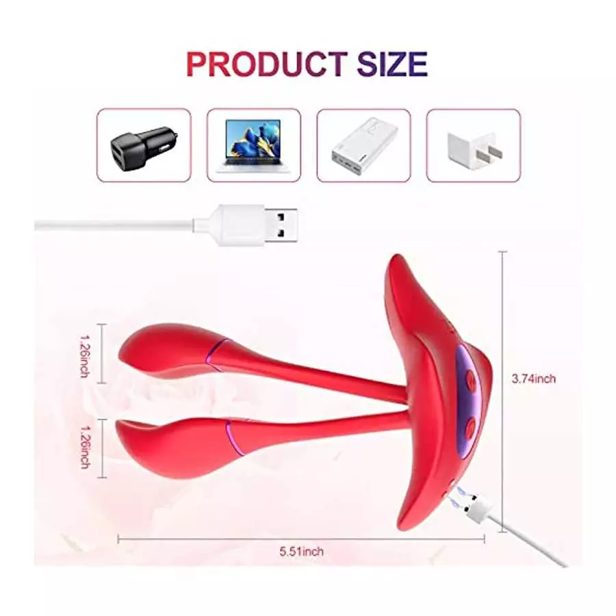 Rose Sex Toys for Women App Controlled Wearable Panty Vibrators Pistil Vibrating Panties Adult Toys, G Spot Butterfly Vibrator C