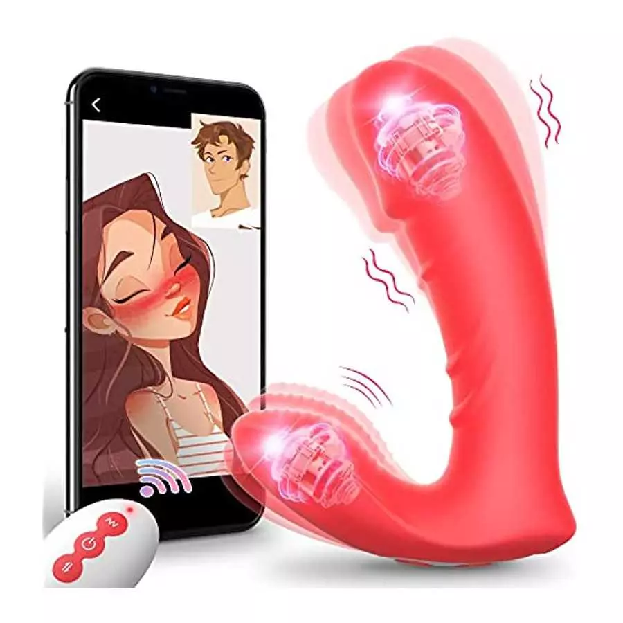 Sex Toys for Women, APP Remote Control Wearable Dildo G Spot Vibrators Adult Toys, Dual Stimulator Motor Each 10 Vibration Modes