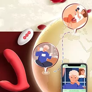 Sex Toys for Women, APP Remote Control Wearable Dildo G Spot Vibrators Adult Toys, Dual Stimulator Motor Each 10 Vibration Modes