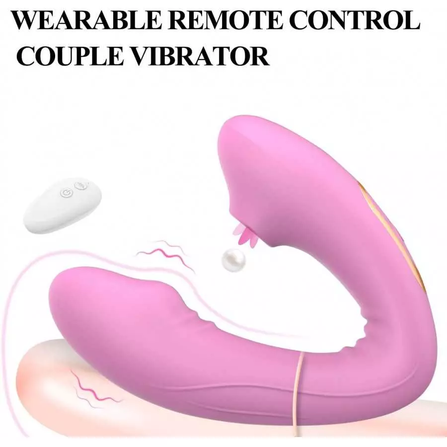 Sex Toys for Couples, Clitoral G Spot Vibrator for Women Pleasure, Remote Wearable Panty Vibrator Dual Stimulation Dildo with 10