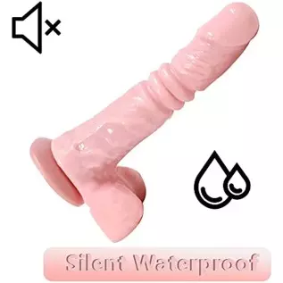 Thrusting Dildo Vibrator for Women, 9.2" Vibrating Dildo for G Spot Anal Play with 3 Thrusting & 5 Vibration, Realistic Thrustin
