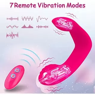 FEBIA Wearable Panty Vibrator,APP Control Clitoral Stimulator with 7 Vibrating 3 Pulsating Thrusting Modes,G Spot Vibrator,Water FEBIA Wearable Panty Vibrator,APP Control Clitoral Stimulator with 7 Vibrating 3 Pulsating Thrusting Modes,G Spot Vibrator,Water