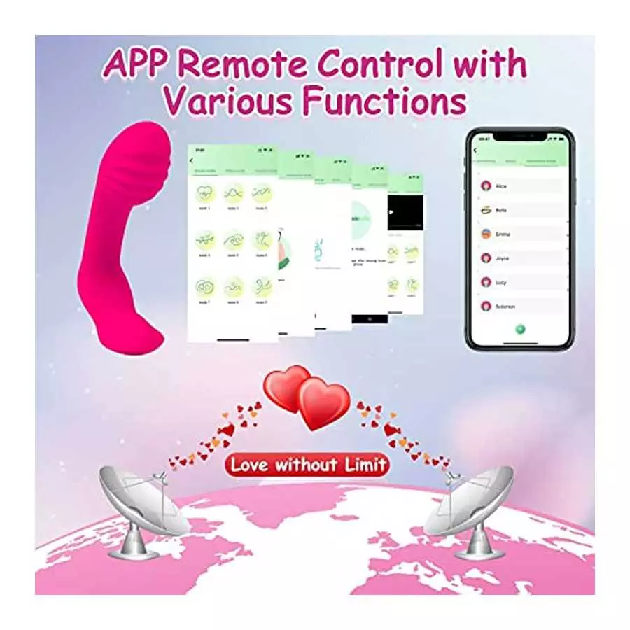 FEBIA Wearable Panty Vibrator,APP Control Clitoral Stimulator with 7 Vibrating 3 Pulsating Thrusting Modes,G Spot Vibrator,Water