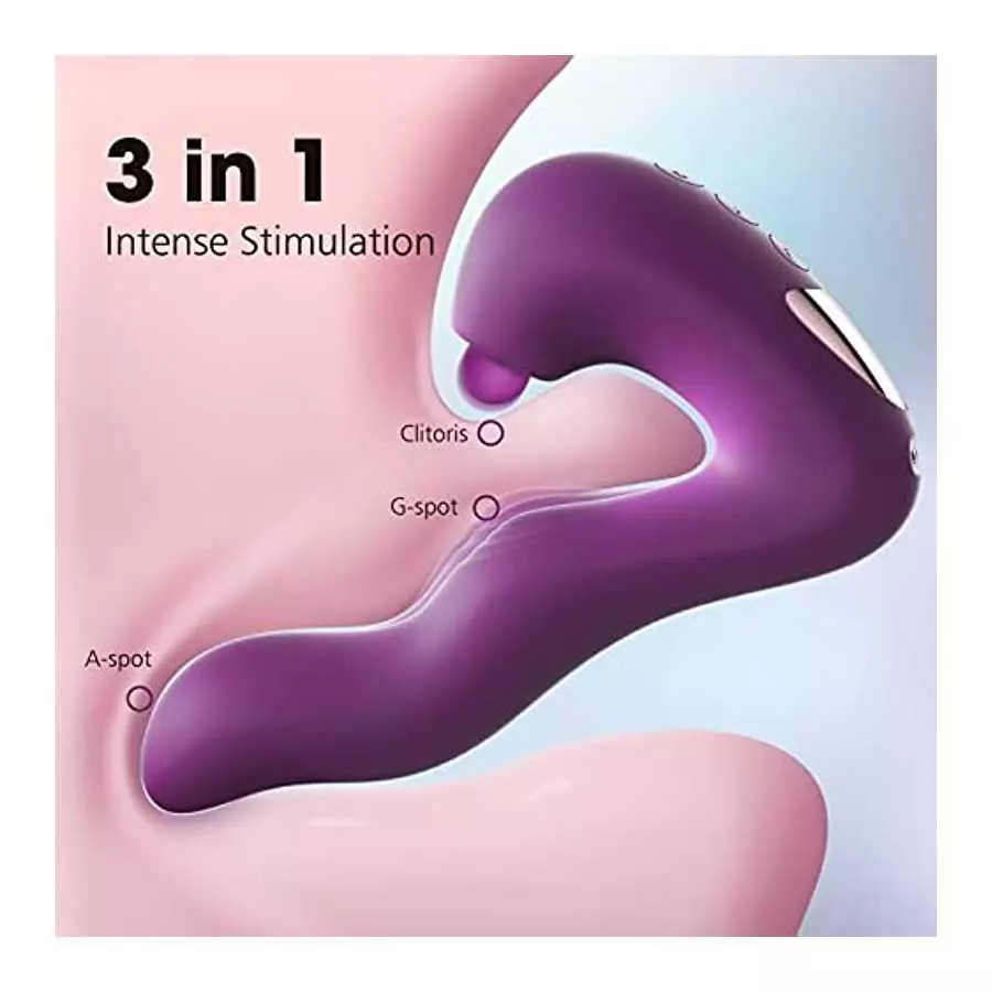 Adult Sex Toys Women Sex Toy-G Spot Clitoral Vibrator Stimulator, Vibrating Dildo Wearable Panty Rose Sex Toy with Multi Tapping