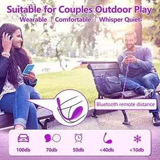 Wearable Panty Vibrator for G Spot,Clit Stimulation with App&Remote Control,Bullet Vibrator with 9 Vibrations Sex Toy for Women Wearable Panty Vibrator for G Spot,Clit Stimulation with App&Remote Control,Bullet Vibrator with 9 Vibrations Sex Toy for Women