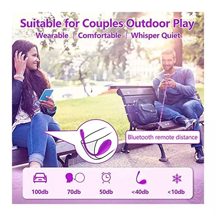 Wearable Panty Vibrator for G Spot,Clit Stimulation with App＆Remote Control,Bullet Vibrator with 9 Vibrations Sex Toy for Women 