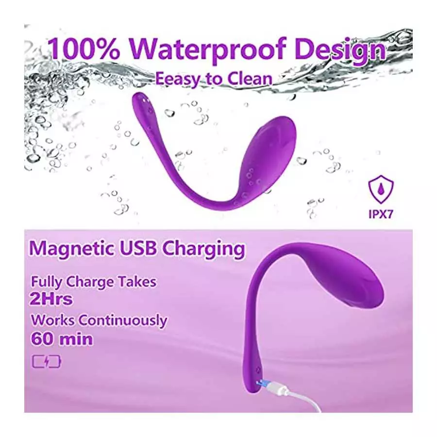 Wearable Panty Vibrator for G Spot,Clit Stimulation with App＆Remote Control,Bullet Vibrator with 9 Vibrations Sex Toy for Women 