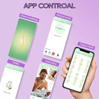 Vibrating Wiggling Wearable Clitoral with APP Remote Control Vibrator for Panties, Butterfly Vibrators for Women with 10 Vibrati Vibrating Wiggling Wearable Clitoral with APP Remote Control Vibrator for Panties, Butterfly Vibrators for Women with 10 Vibrati