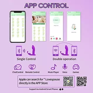 Vibrating Wiggling Wearable Clitoral with APP Remote Control Vibrator for Panties, Butterfly Vibrators for Women with 10 Vibrati Vibrating Wiggling Wearable Clitoral with APP Remote Control Vibrator for Panties, Butterfly Vibrators for Women with 10 Vibrati
