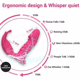 Wiggling Wearable Panty Vibrator with Insertable Dildo Wireless Remote Control for G Spot Clitoral Stimulation Rechargeable Butt Wiggling Wearable Panty Vibrator with Insertable Dildo Wireless Remote Control for G Spot Clitoral Stimulation Rechargeable Butt