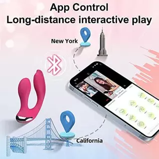 Dual Stimulation App Remote Control Wearable Panty Clitoral Vibrators Rose G Spot Butterfly Vibrator with 9+9 Strong Vibration A Dual Stimulation App Remote Control Wearable Panty Clitoral Vibrators Rose G Spot Butterfly Vibrator with 9+9 Strong Vibration A