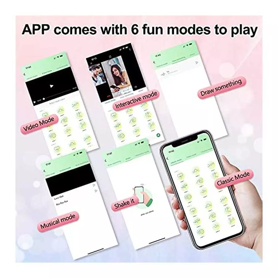 Dual Stimulation App Remote Control Wearable Panty Clitoral Vibrators Rose G Spot Butterfly Vibrator with 9+9 Strong Vibration A