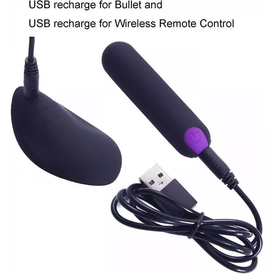 Remote Control Vibrator for Your Lover Gift to Spice Up Your Sex Life, 10 Modes Mini Bullet Vibrator for Her, USB Charge G Spot 