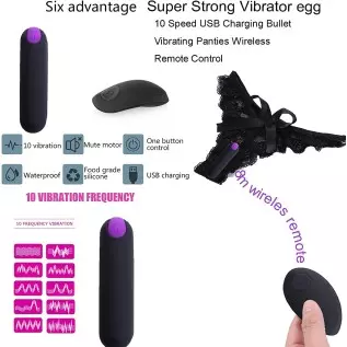 Remote Control Vibrator for Your Lover Gift to Spice Up Your Sex Life, 10 Modes Mini Bullet Vibrator for Her, USB Charge G Spot Remote Control Vibrator for Your Lover Gift to Spice Up Your Sex Life, 10 Modes Mini Bullet Vibrator for Her, USB Charge G Spot