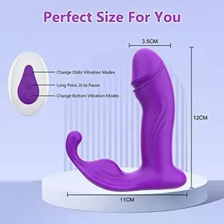 AXFLY Wiggling Wearable G Spot Sex Toys Butterfly Vibrator with 10 Vibrating & 3 Wiggling Modes,App & Remote Control Rechargeabl