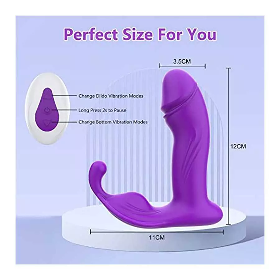 AXFLY Wiggling Wearable G Spot Sex Toys Butterfly Vibrator with 10 Vibrating & 3 Wiggling Modes,App & Remote Control Rechargeabl