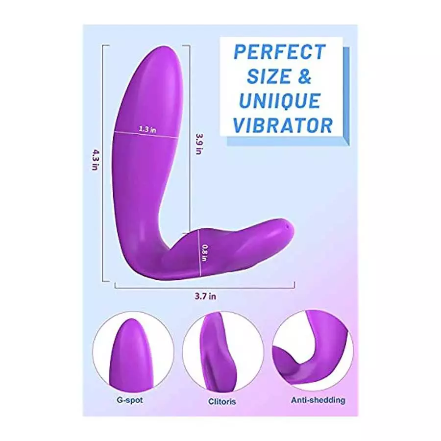 Wearable Panty Vibrator Women Toys G Spot Vibrator with 10 Powerful Vibrations, Butterfly Vibrator for Dual Stimulations Clit Di