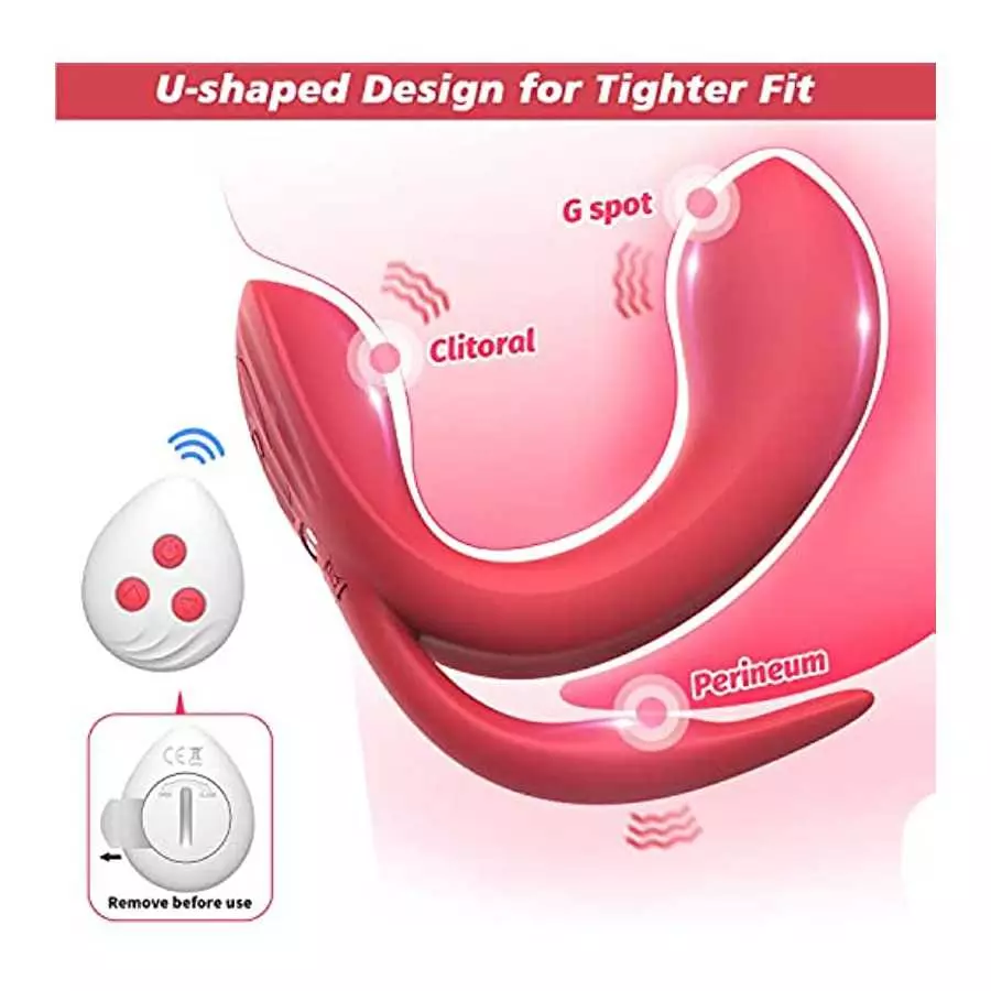 Wearable Panty Vibrator for Women, Remote Control Vibrator with 10 Modes, Butterfly Vibrator with 3 Motors for G Spot Clitoral P